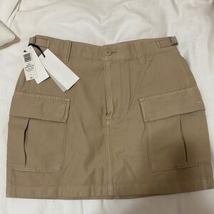 TNA Tan Cargo Skirt